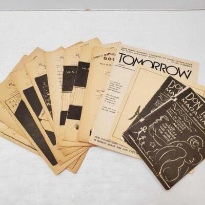 #1434 â€¢ (13) Vintage Magazines: Includes Don Ryan's Magazine, Good Morning, Tomorrow, and More Years: 1919-1924. 