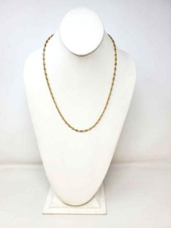 #820 • 18k Gold Necklace, 25.2g : Weighs Approx : 25.2g Measure Approx: 21 Inches. 