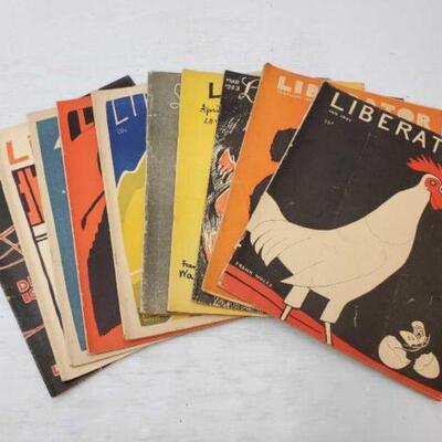 #1414 â€¢ 10 Vintage Liberator Magazines from 1923: Does Not Include June 1923 and November 1923