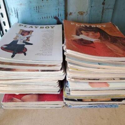 #3014 â€¢ Approx 43 Playboy Magazines 1980-1983: Approx 43 Playboy Magazines 1980-1983. 