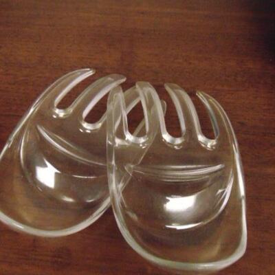 Vintage acrylic salad forks