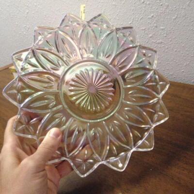Iridescent carnival glass