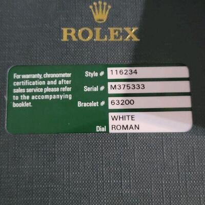 Rolex 36mm DATEJUSTÂ Oyster Perpetual Watch - Men's styleÂ #116234