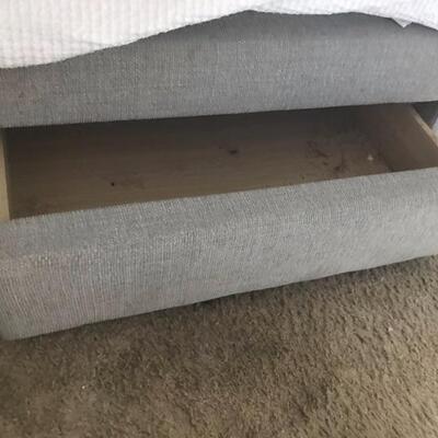 King bed with 4 storage drawers $399