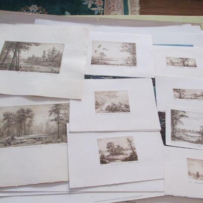 Many Mary Pettis etchings
