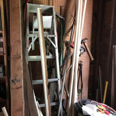 Ladder $40 & Garage Tools $10-$25