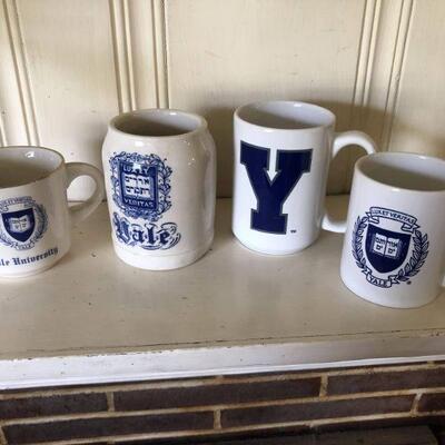 ALL SOLD EXCEPT 1 on FAR LEFT $7 Collection of Yale University Mugs $75 obo