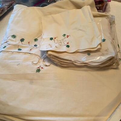Vintage Table cloths and napkins