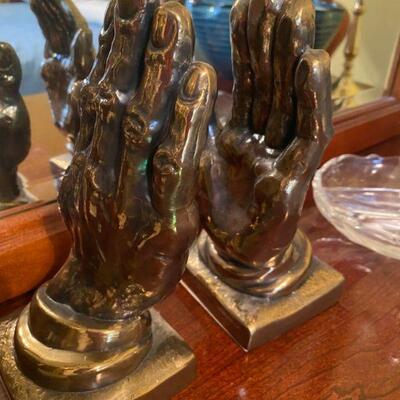 Praying Hands Bookends