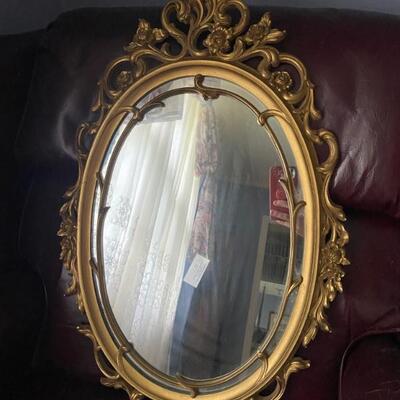 Vintage Gold Tone Mirror