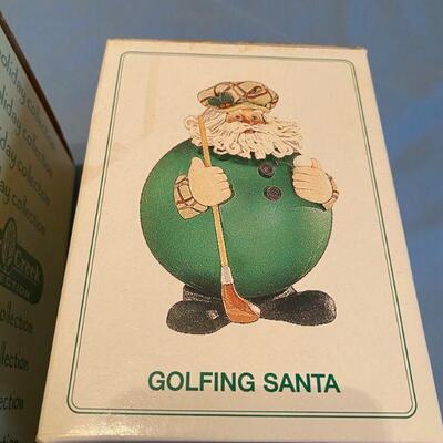 Golfing Santa