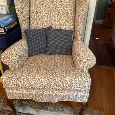 Pair of Wing Back chairs