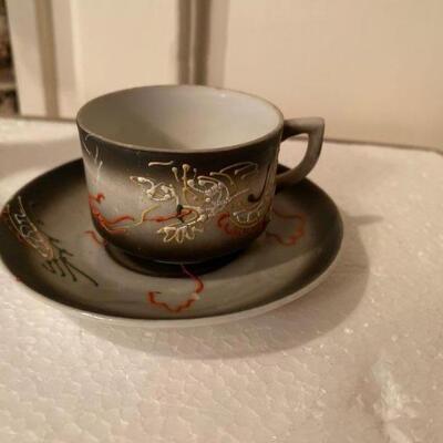 Dragon Ware Vintage Demitasse Tea cup Japan