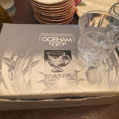 Gorham Lead Crystal tea cups set of 7