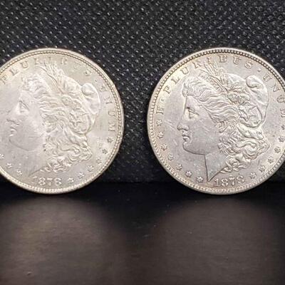 1878 Morgan Silver Dollars