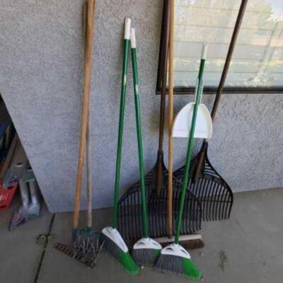 #1958 • 4 Brooms And 3 Rakes