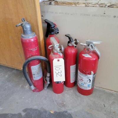 #1032 • Five Fire Extinguishers 