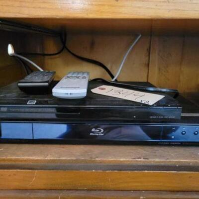 #1344 • DVD Player, Blu-Ray Player, And Remotes