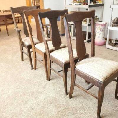 #1289 • 4 Antique Chairs 