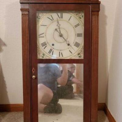 #1430 • Vintage Eli Terry Wall Clock:m Measures Approx: 17.5