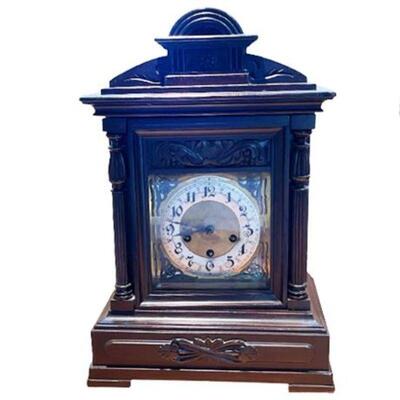 Lot 003
Antique Junghans Mahogany Mantel Clock