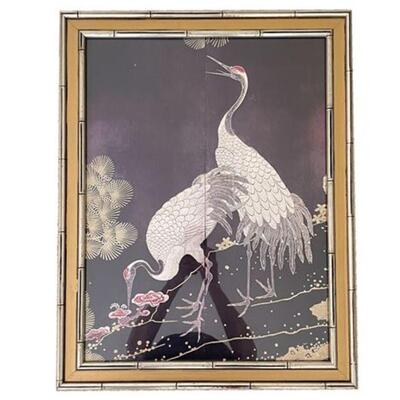 Lot 005
Decorator Art Chinese Cranes 18th Century Reprint