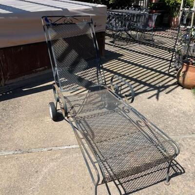 Iron Lounge Chaise Outdoor Furniture