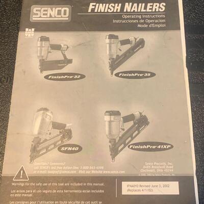 SENCO FinishPro 41XP Nailer Manual