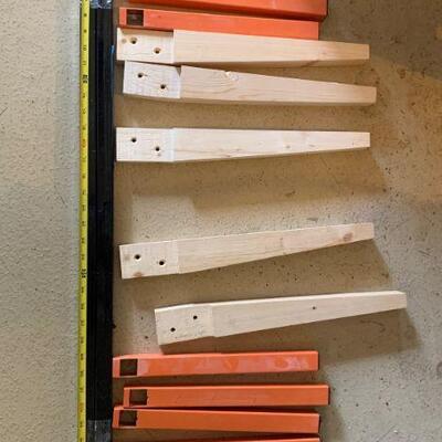 Six-Level 600 lb Capacity Lumber Storage Organizer Rack