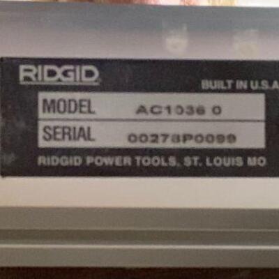 RIDGID Rip Fence Info Plate Label