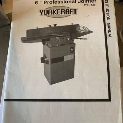 Yorkcraft Jointer Manual