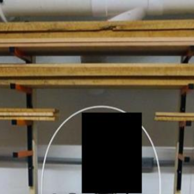 Six-Level 600 lb Capacity Lumber Storage Rack example