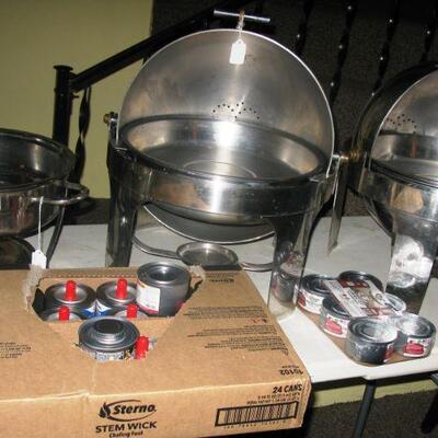 round chafing dishes  buy it now $ 95.00 ea