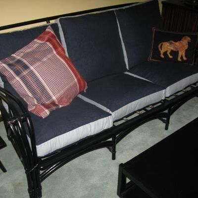 black frame couch  buy it now $ 295.00