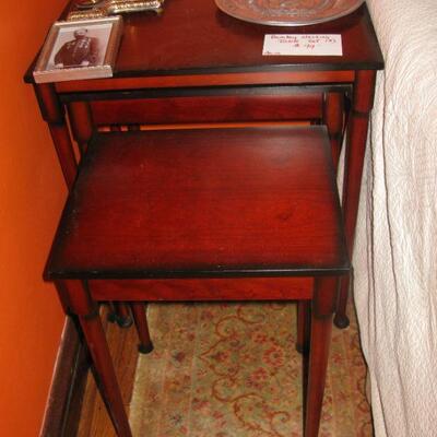 BOMBAY 3 PIECE NESTING TABLES  BUY IT NOW $ 95.00