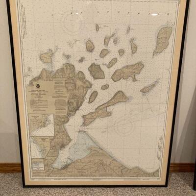 Apostle Islands Framed Map