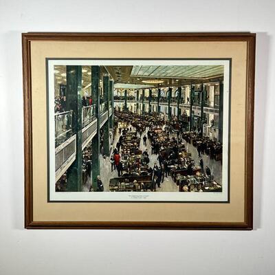 TERENCE CUNEO LITHOGRAPH | Overall 28 x 33 in. (framed)