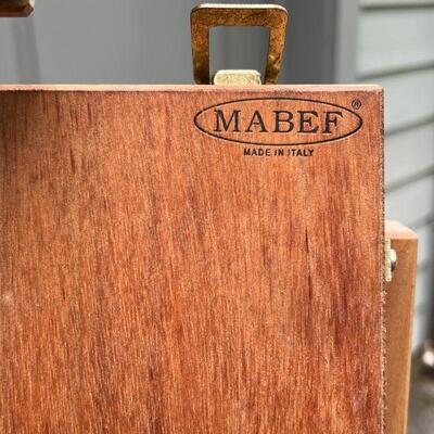 MABEF TRAVEL EASEL | Made in italy, fully adjustable travel easel with storage drawer