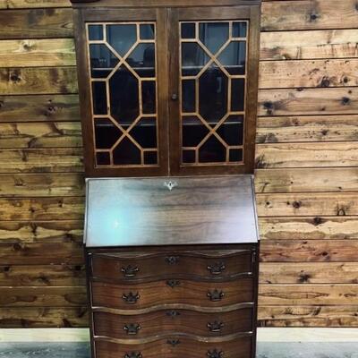 Chippendale Style Claw Foot Secretary Desk