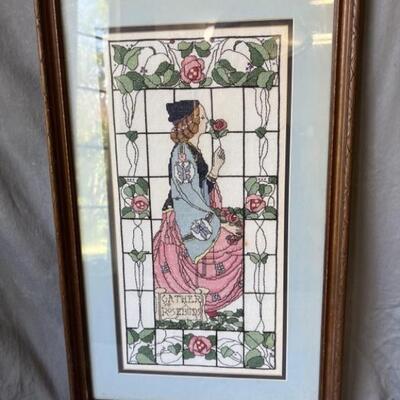 English Gothic Tapestry Stained Glass Look