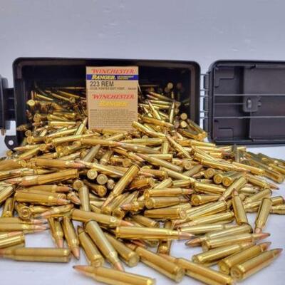 #924 â€¢ Full Plastic Ammo Can of Winchester Ranger 223