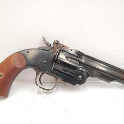 #308 â€¢ Cimarron 1875 SA Schofield .38 Top Break Single Action Revolver. Serial Number: F16890 Barrel Length: 5