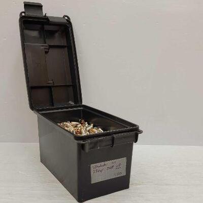 956	

3/4 full plastic ammo can of .45 auto
Brands Include: Winchester