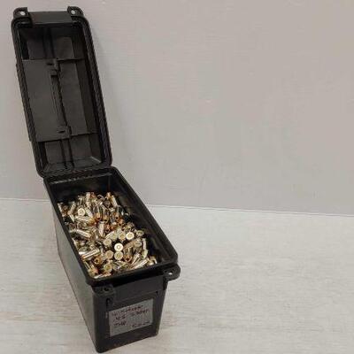 962	

3/4 full plastic ammo can with .45 auto
Brands Include: Winchester