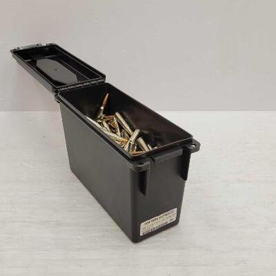940	

3/4 full plastic ammo can of .308 win
Brands Included: Federal Premium.