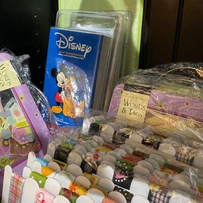 Scrapbook embel-lishments and Cricut cartridges