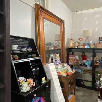 Wine Cabinet and Huge Mirror