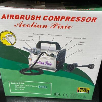 Aeolian Pixie 1/6 hp Airbrush Compressor for Nail art and cake decorating