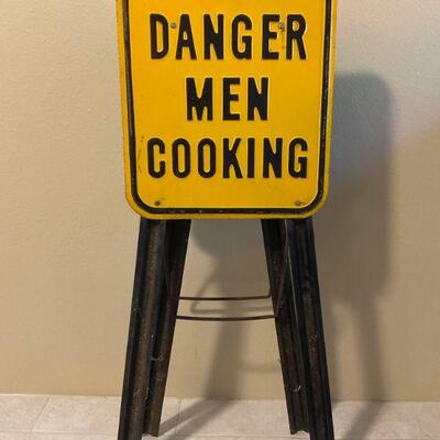 Vintage Men Cooking Tray / Sign