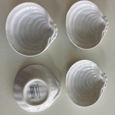 Pottery Barn small clam dishes. 3.75